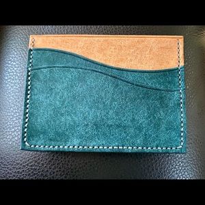 Handmade Leather Card Wallet. Made in Hawaii!